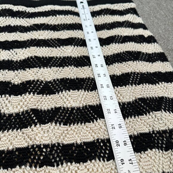 Freshman 1996 Urban Outfitters Black & White Crochet Maxi Skirt in Women's Large - Picture 5 of 6